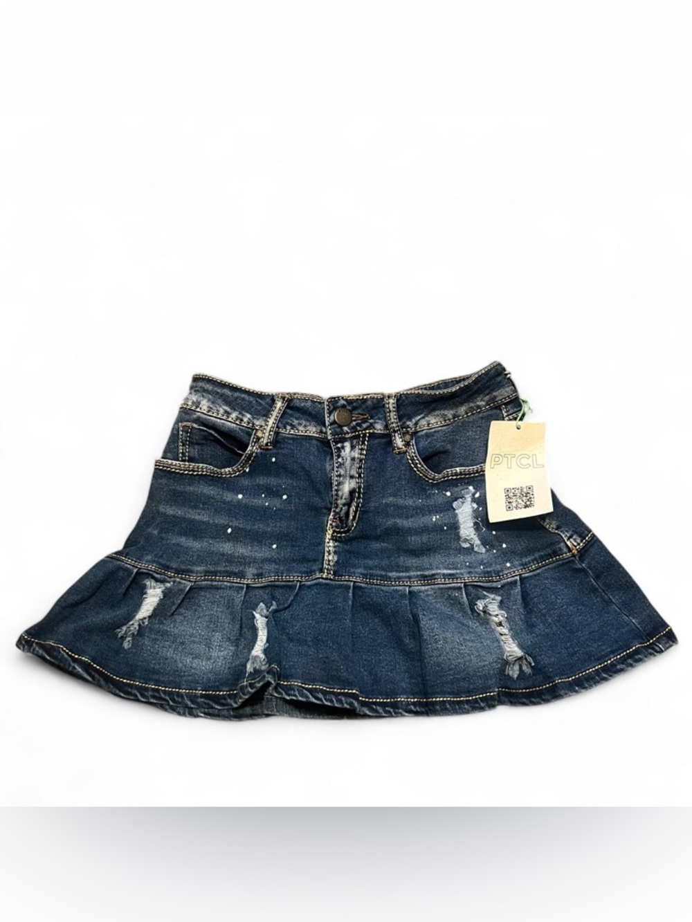 PTCL Denim Mini Skirt in Dark Blue SIZE 25